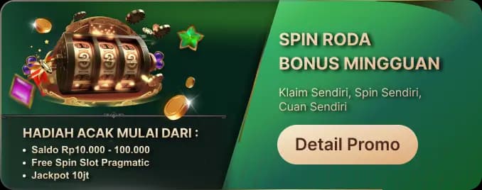 LUCKYSPIN!! RODA BONUS MINGGUAN